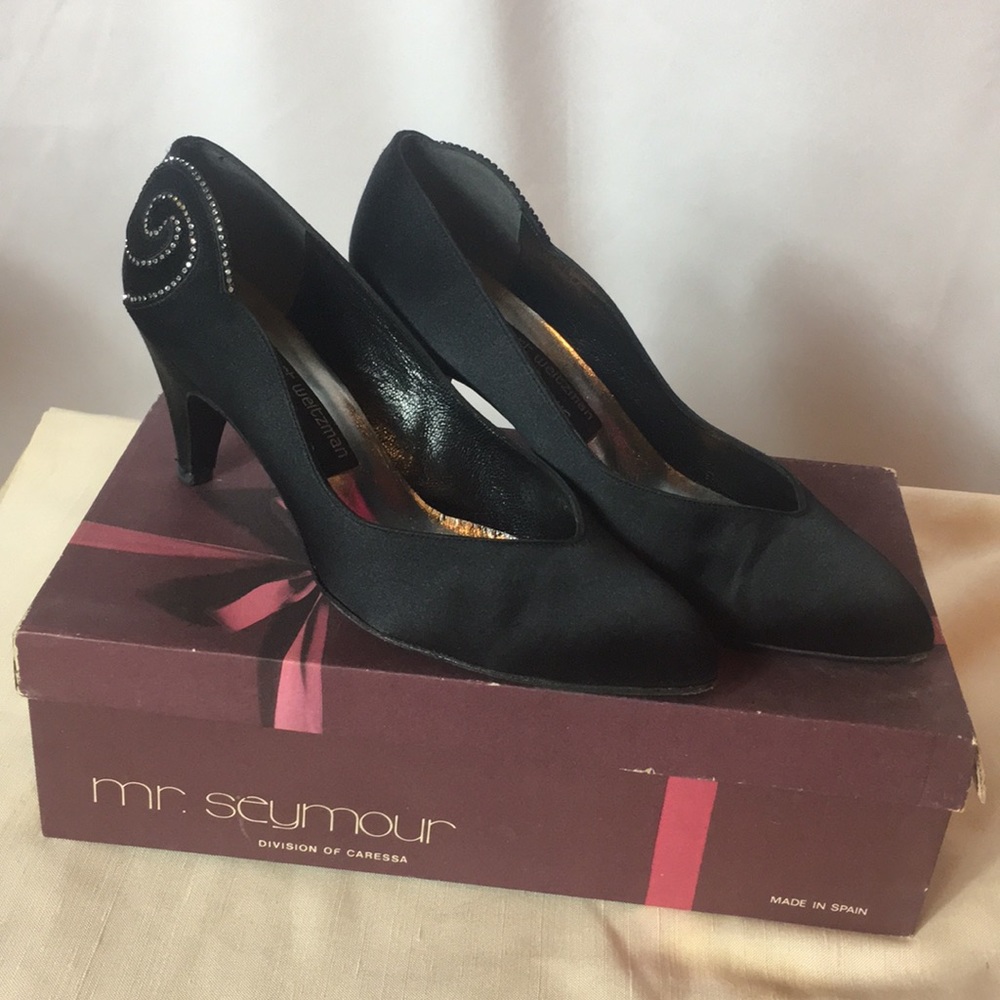 Vintage Stuart Weitzman 3 In. Satin Heels